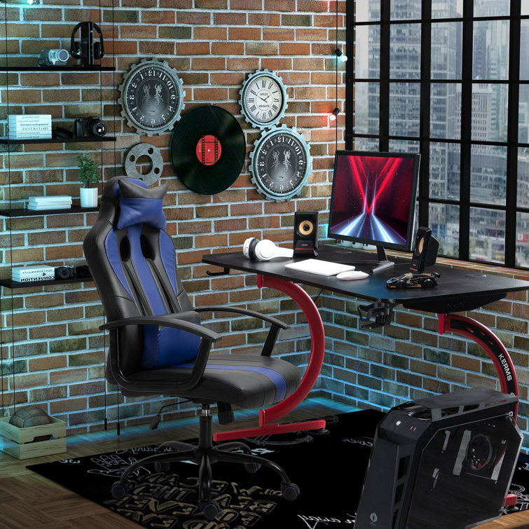 Symple Stuff Adjustable Ergonomic Swiveling PC Racing Game Chair